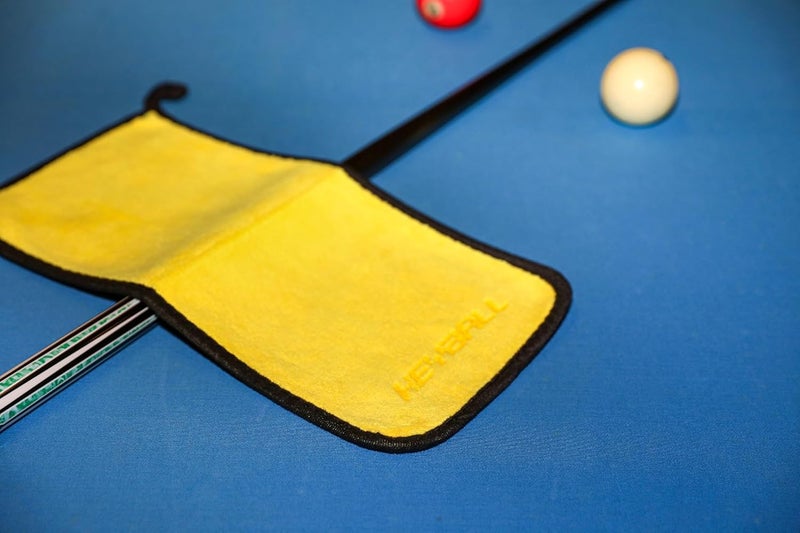 HEYBALL Premium Billiard Cue Cleaning Towels 2‑Pack, 16 x 12 in 800 GSM Microfiber Cloth – Ultra‑Thick Lint‑Free Wipe for Pool Cue, Balls & Table – Hanging Loop - Image 2